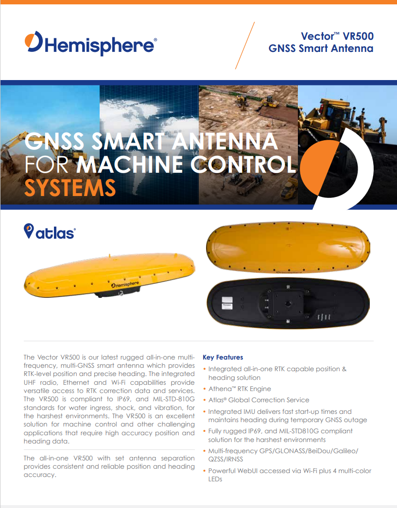 VR500 Datasheet – Hemisphere GNSS